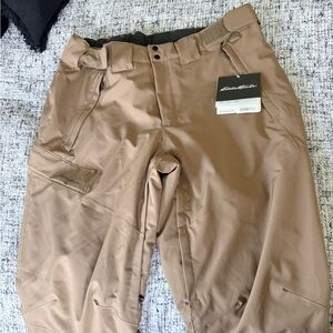 Eddie Bauer 3 zippered pocketed Waterproof Storm surge boarding/ski pants